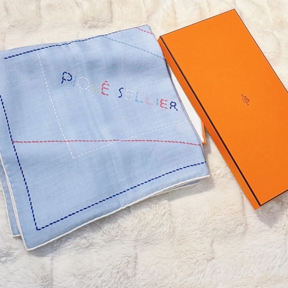 Hermes Pique Sellier shawl 140 - Picture 4 of 10